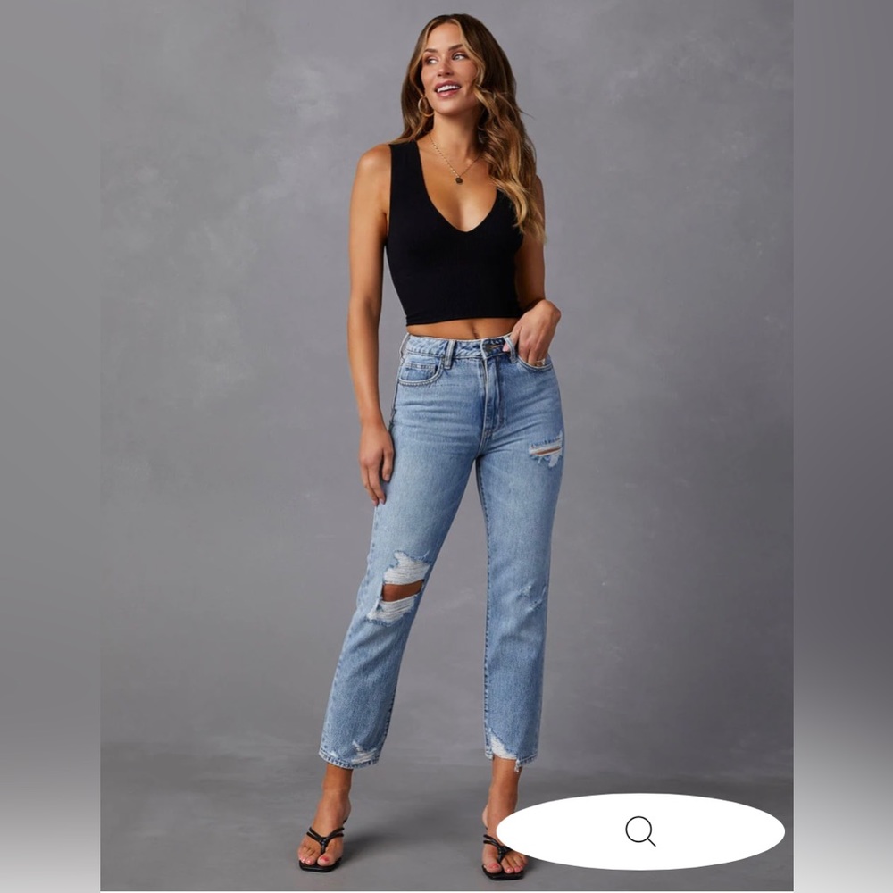 VICI cropped denim jeans NWT